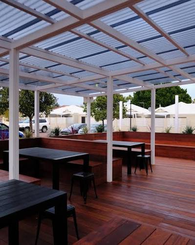 Crumbs parklet completed and in use