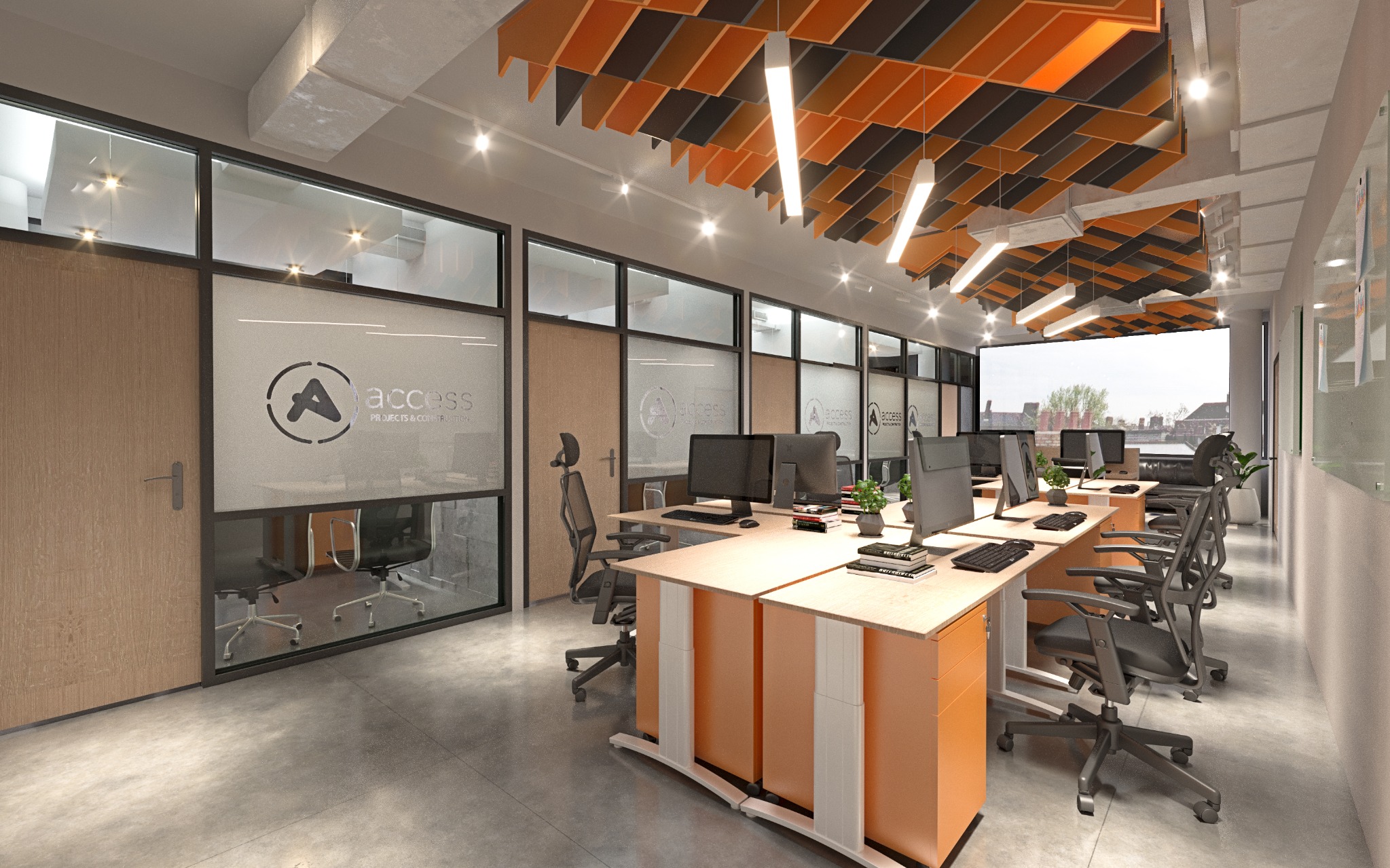 Original open office concept render supplied by Dezine ID