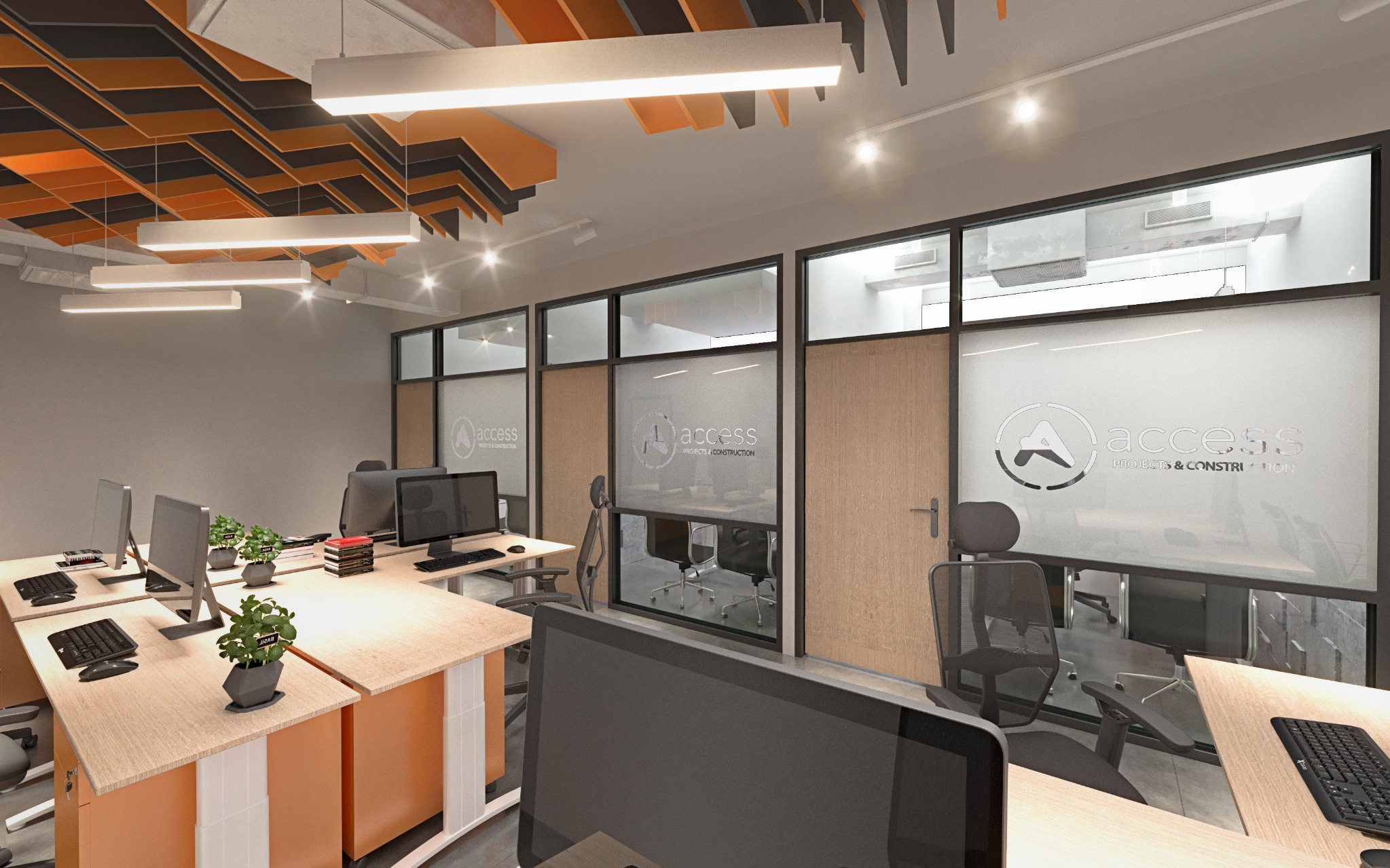 Original open office concept render supplied by Dezine ID