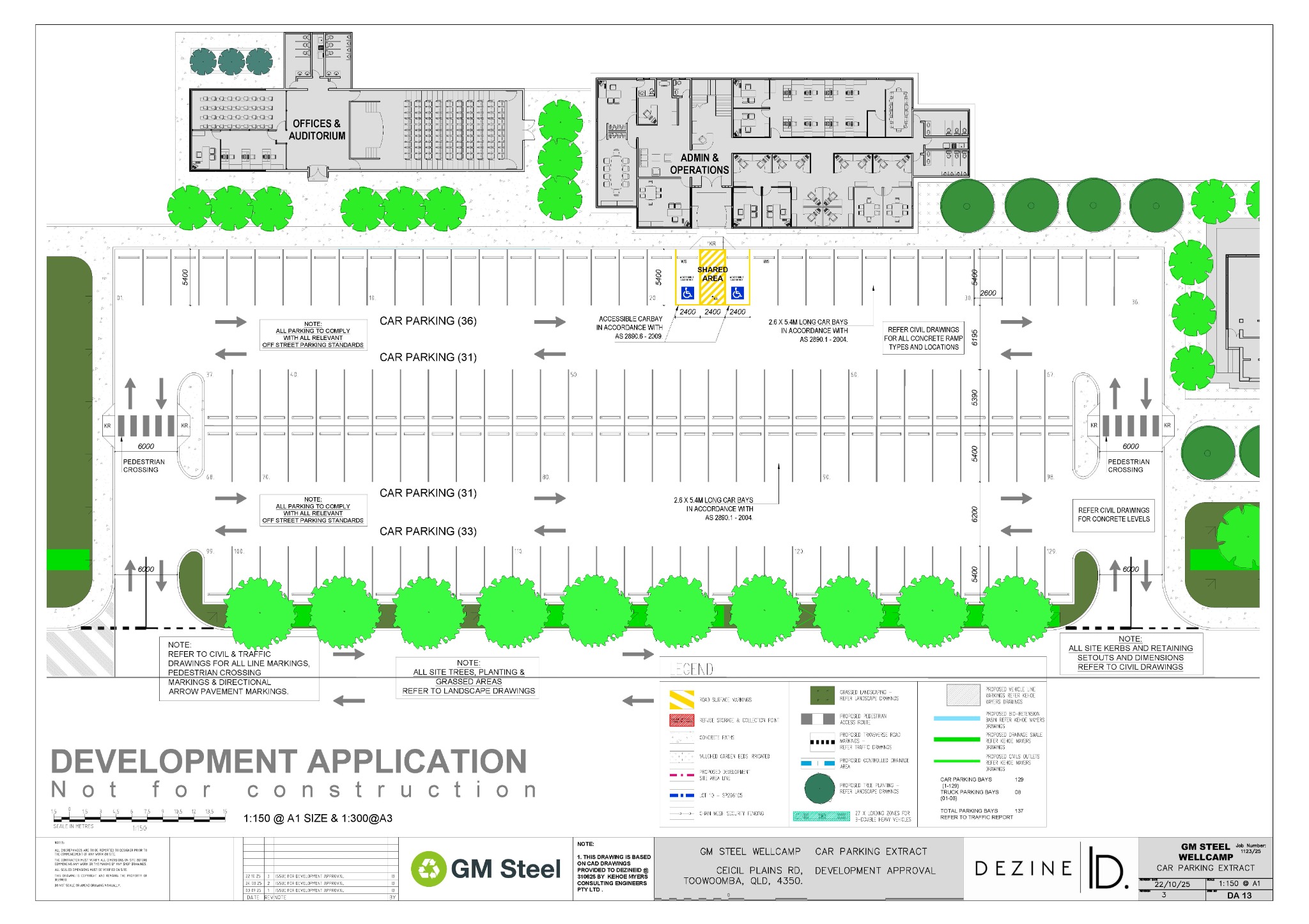 GM Steel parking and administration plan