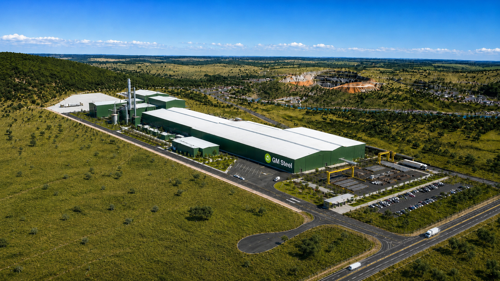 GM Steel Wellcamp aerial visualisation
