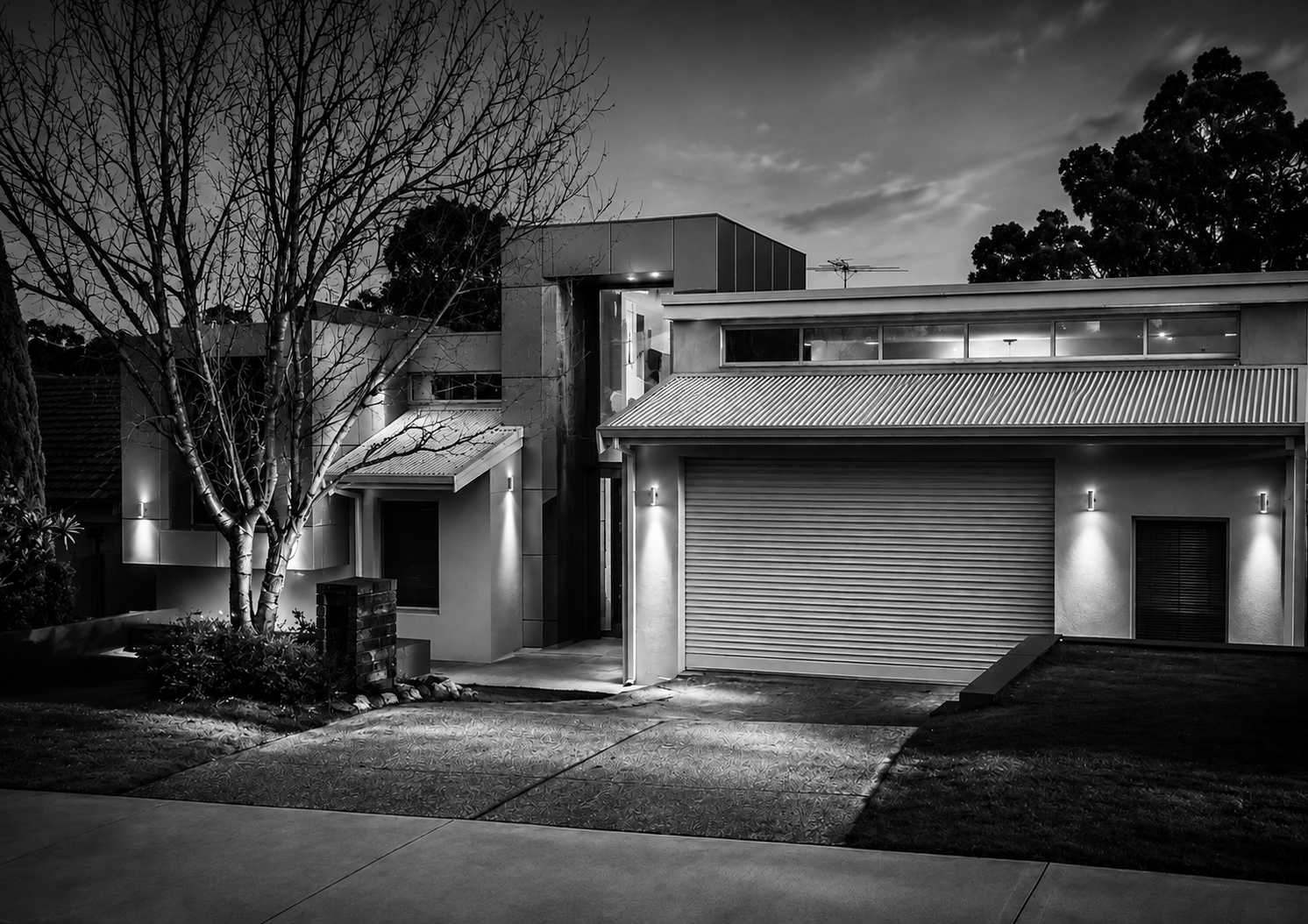 Ramble residence at night