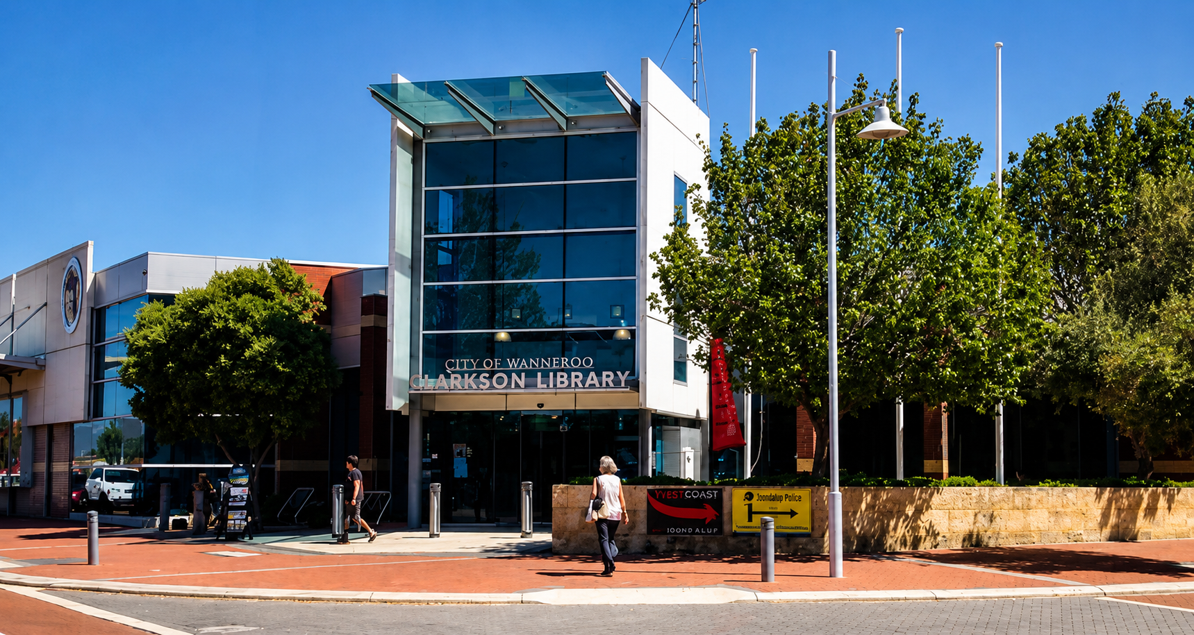 Clarkson Library entrance canopies