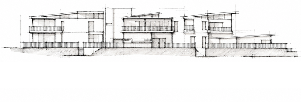 Long elevation of The Sari Residence