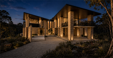 Night exterior view of The Sari Residence